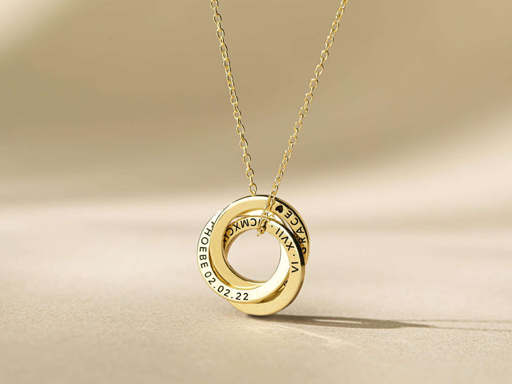 Interlocking Circle Necklace