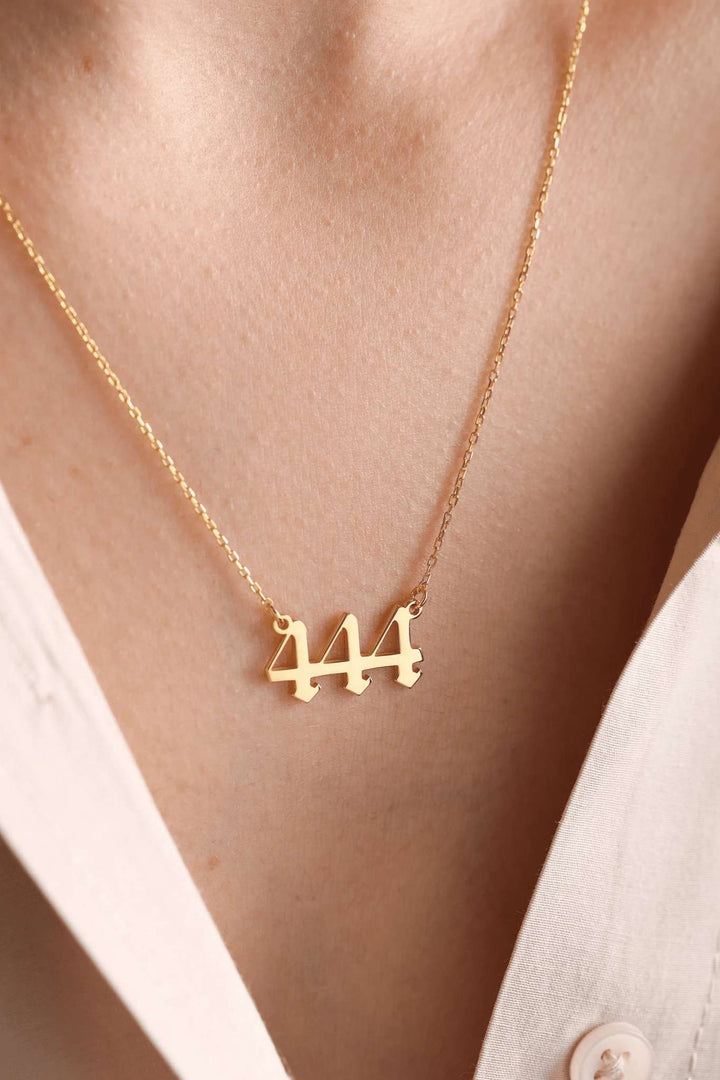 444 angel number necklace