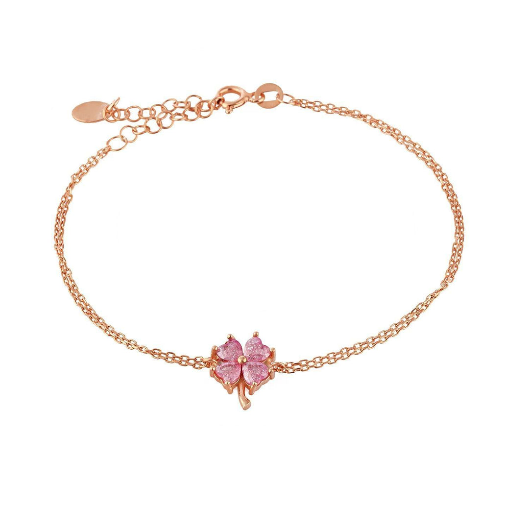 Pink Clover Bracelet