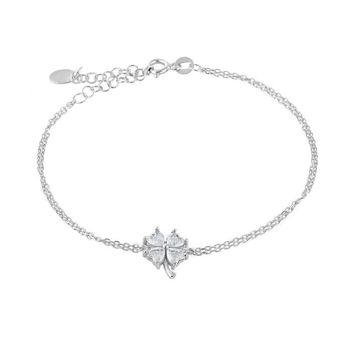 White Clover Bracelet Silver