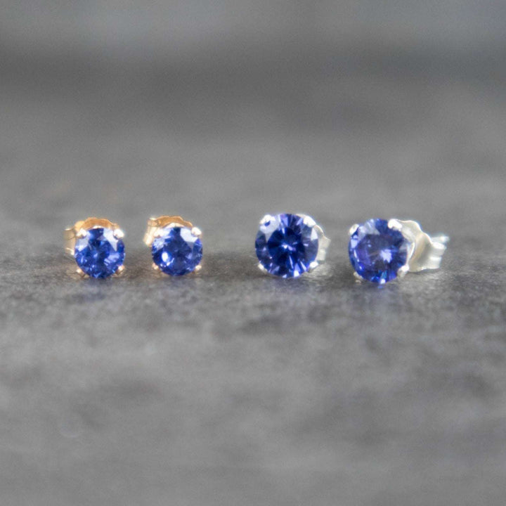 Tanzanite Stud Earrings