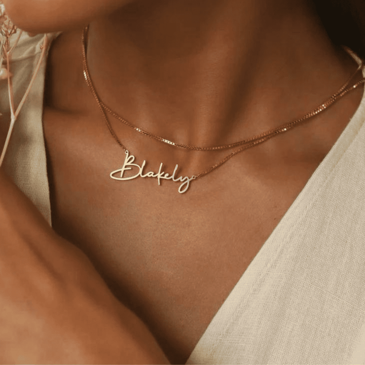 Gold Plated Name Necklace