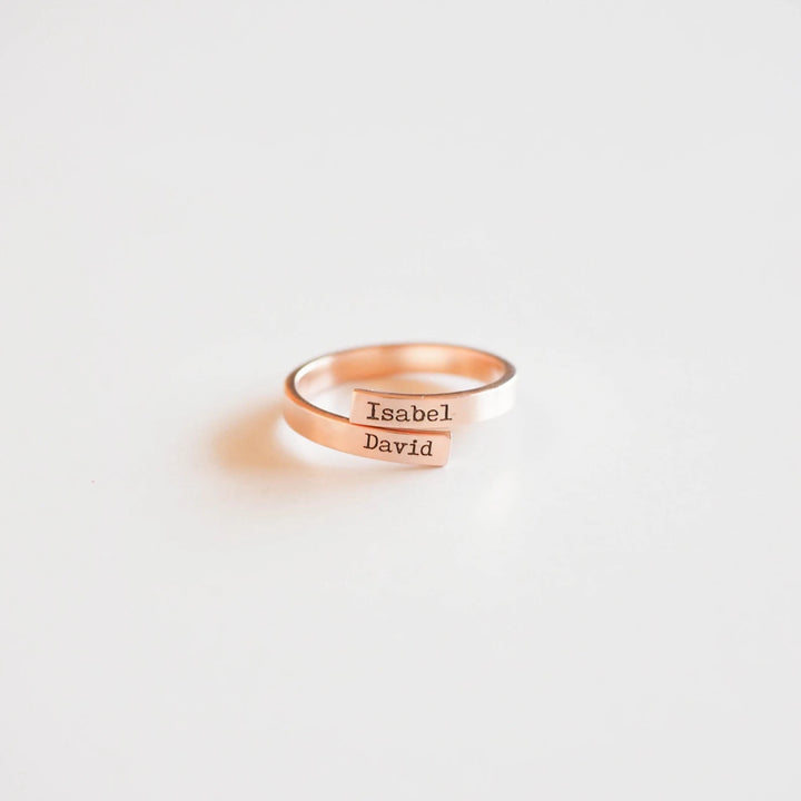 Double Name Ring