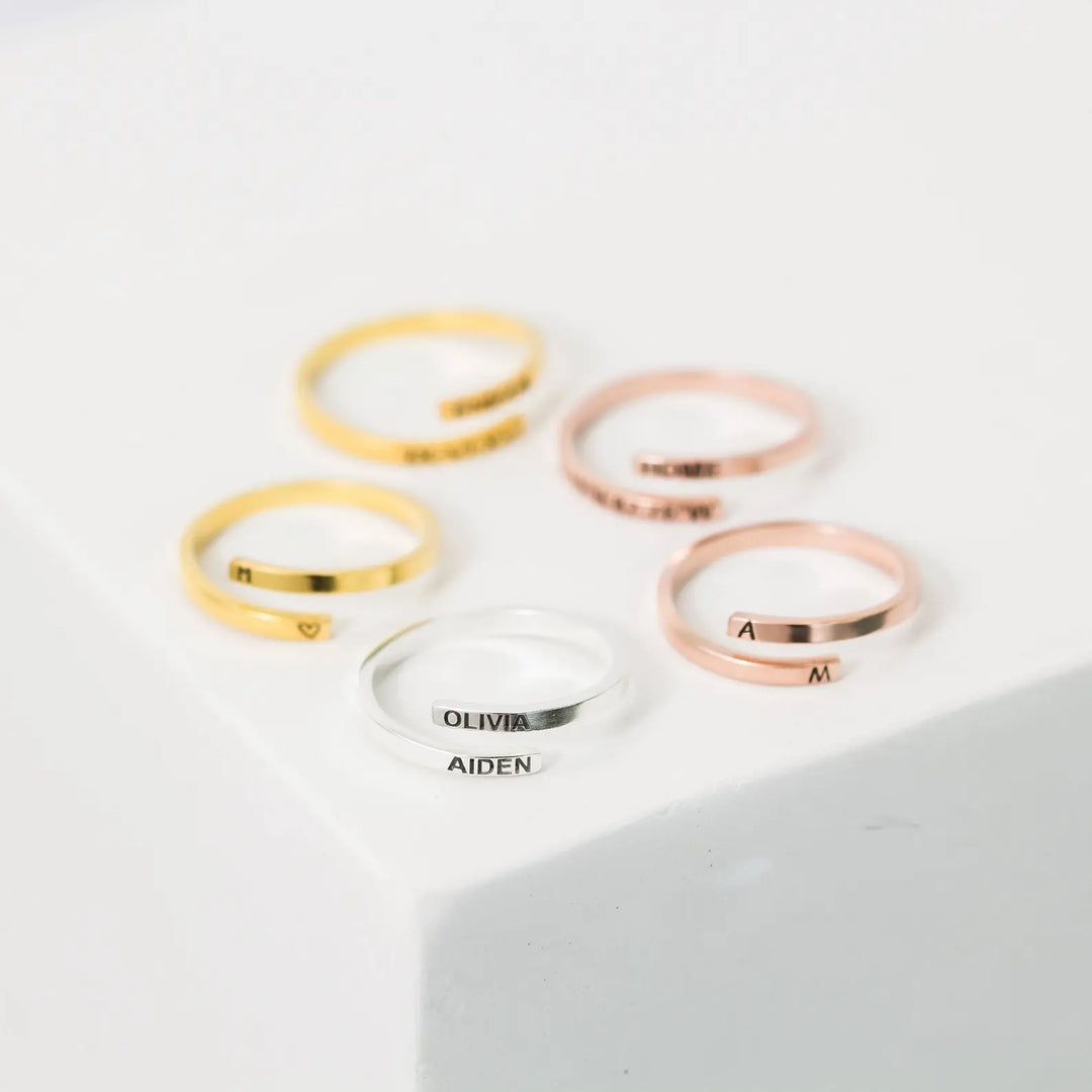 Double Name Ring 3