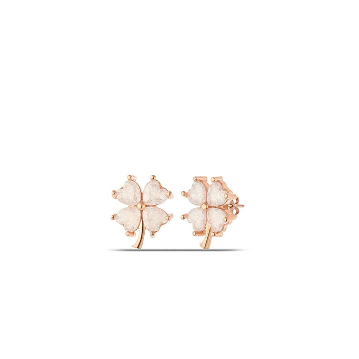 Flower Earrings White