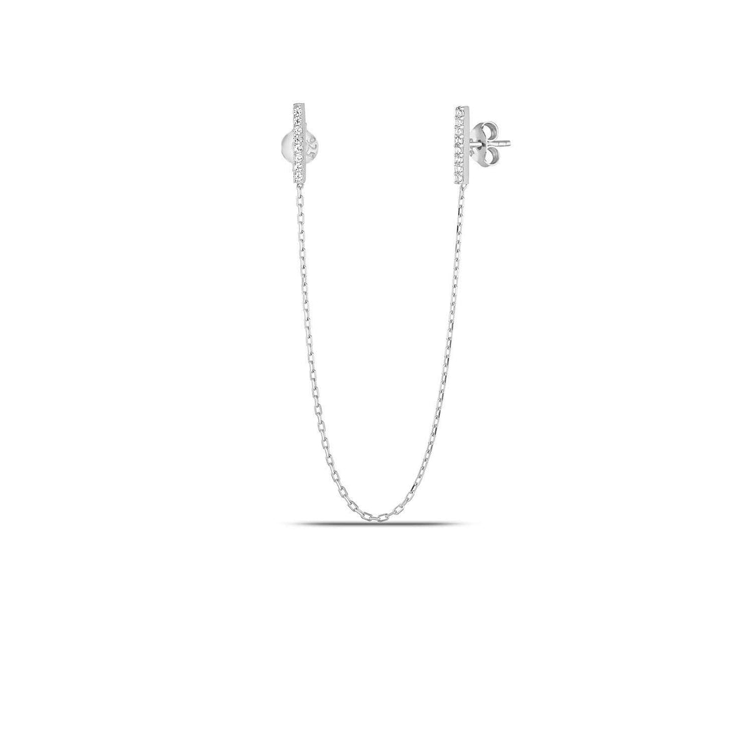 Silver Chain Earrings