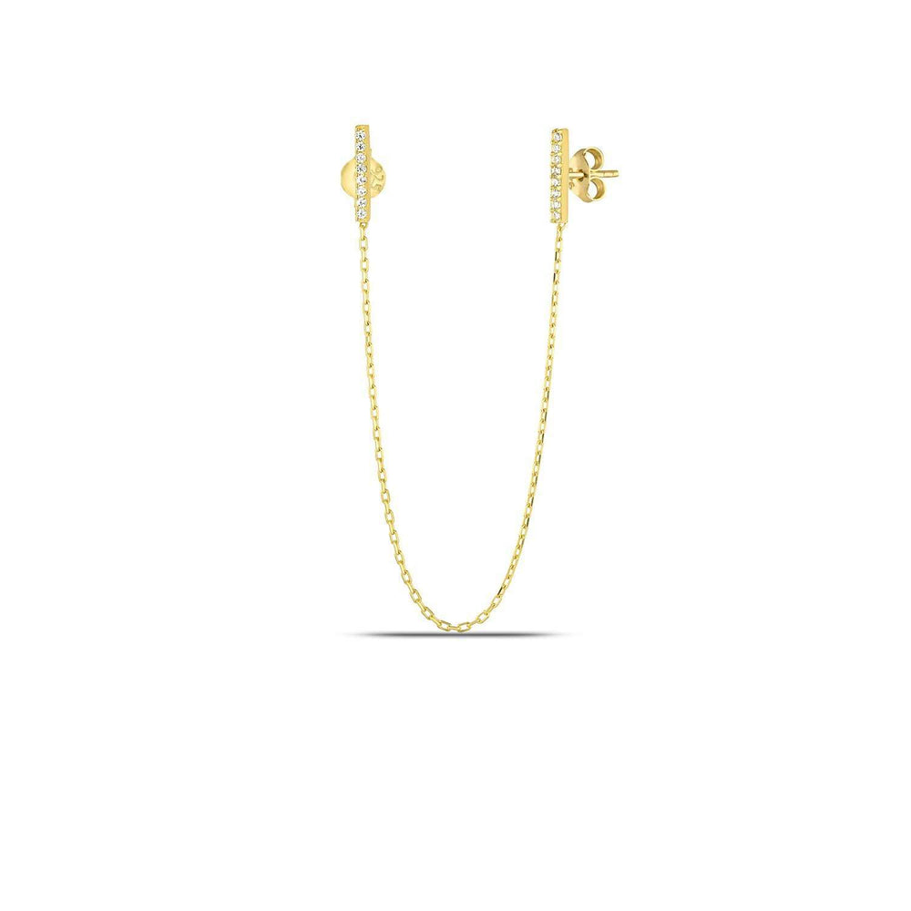 Gold Chain Earrings