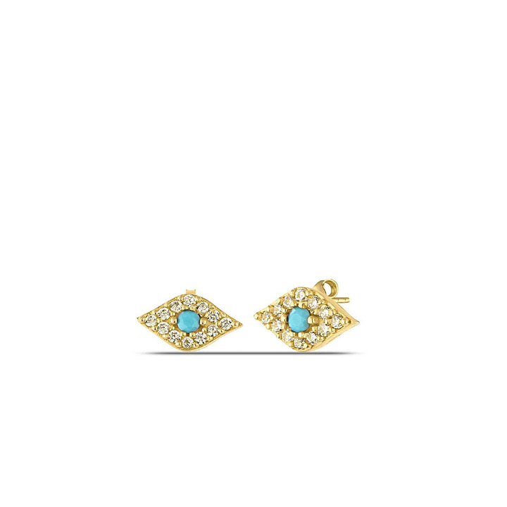 Evil Eye Earrings Gold