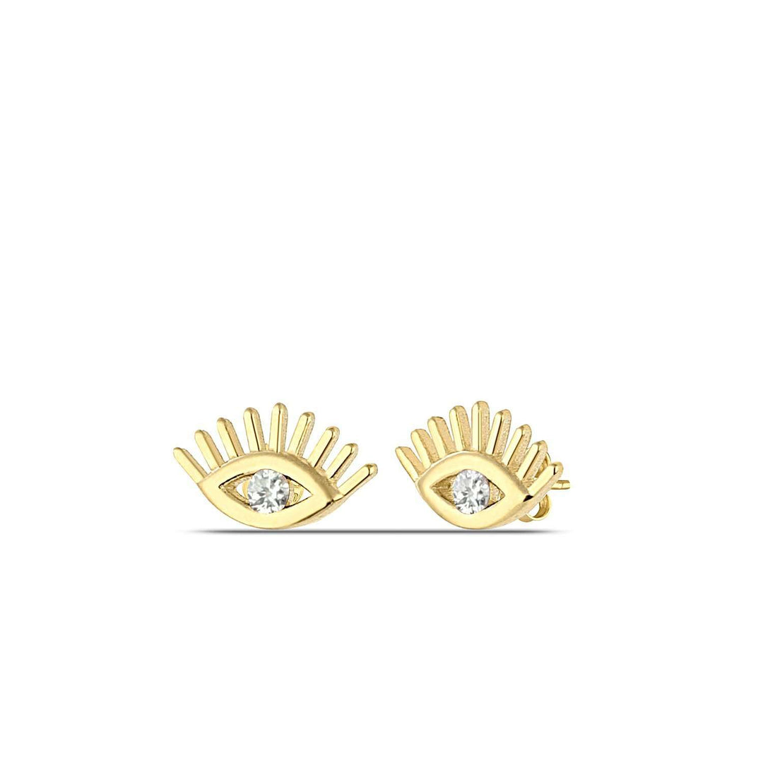 Diamond Evil Eye Earrings