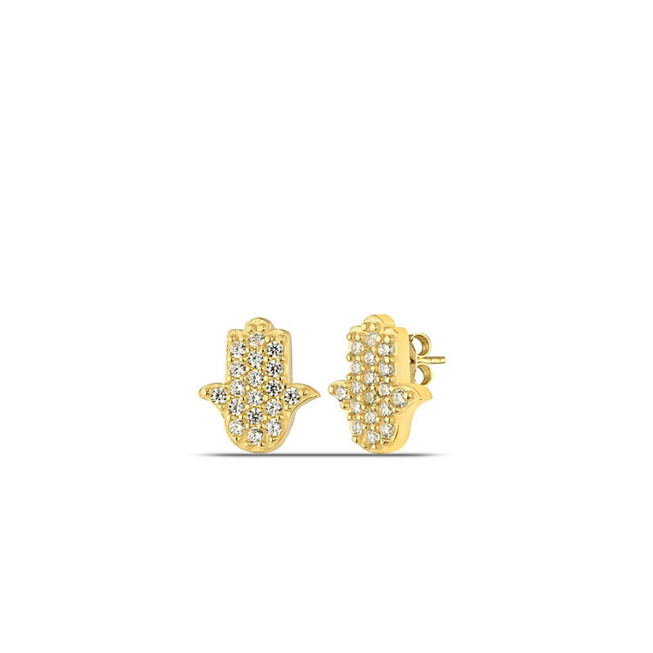 Hamsa Earrings Gold