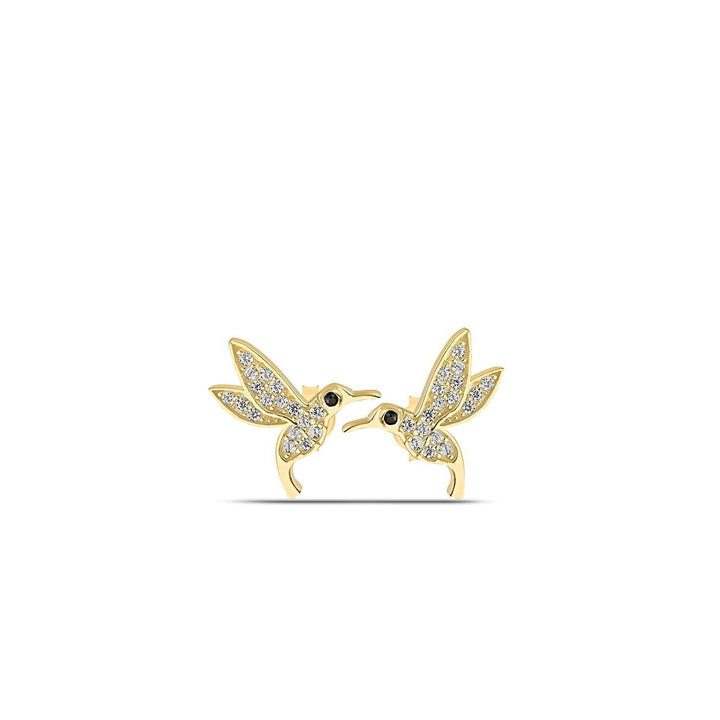 Hummingbird Earrings Gold