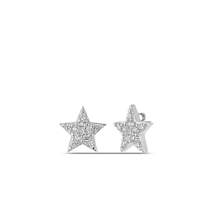 Star Stud Earrings Silver