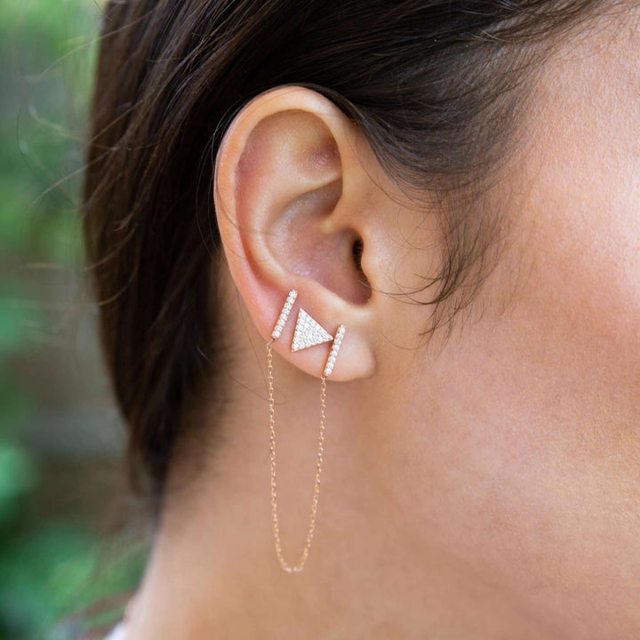 Triangle Stud Earrings