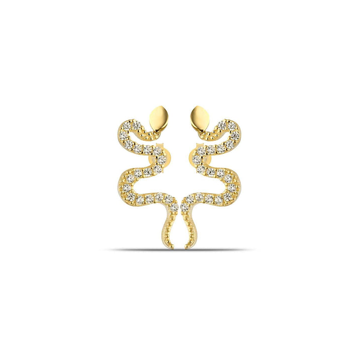 Diamond Snake Earrings