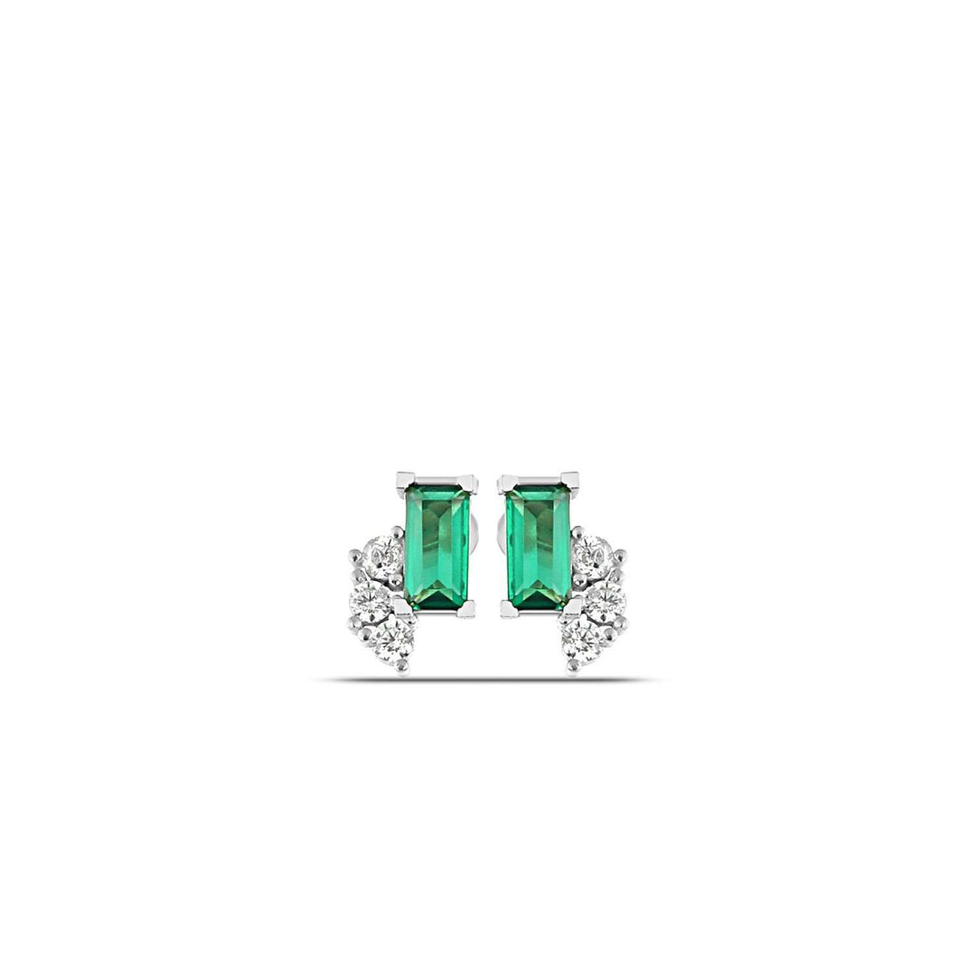Emerald Stud Earrings
