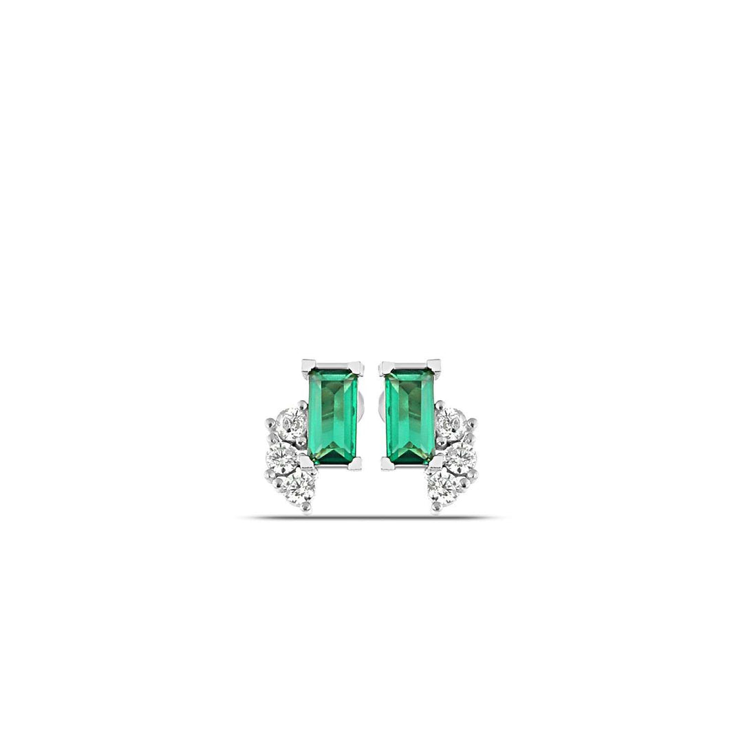 Emerald Stud Earrings