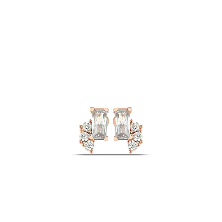 Kleodora Stud Earrings with Diamond CZ