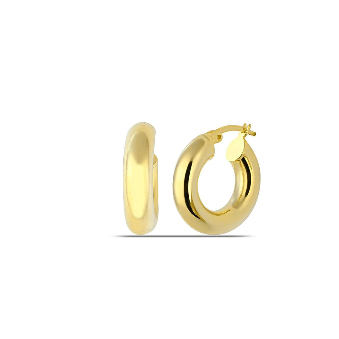 Chunky Gold Hoop Earrings