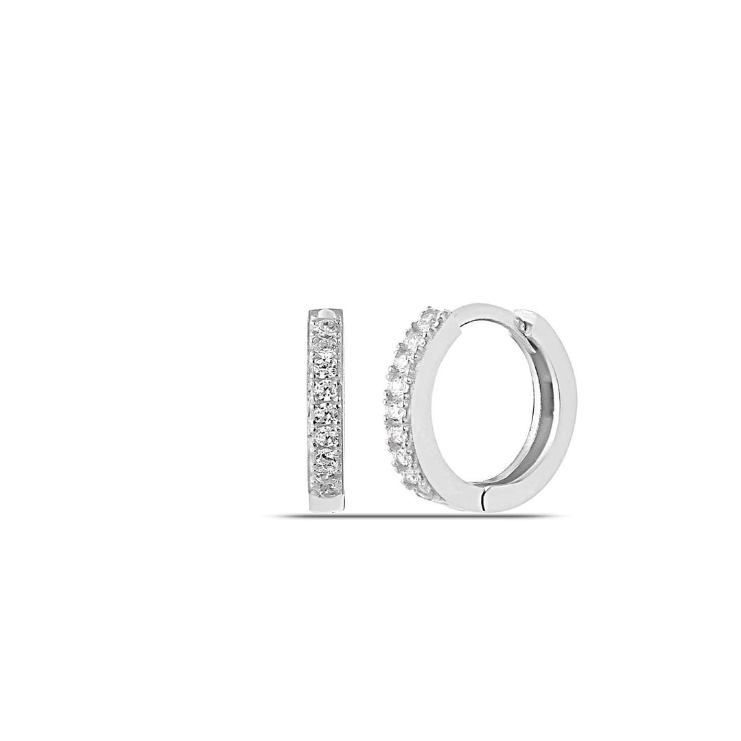 Huggie Hoop Earrings Diamond 