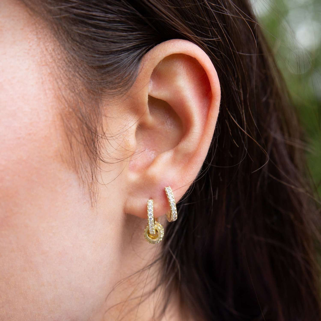  Gold Huggie Hoop Earrings