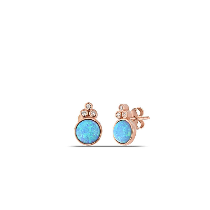 Blue Opal Earrings UK