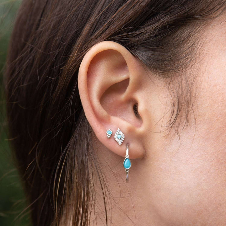 Turquoise Hoop Earrings