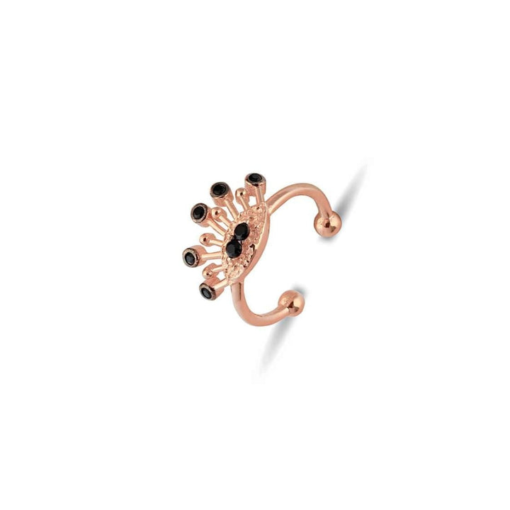 Black Rose Ear Cuff 