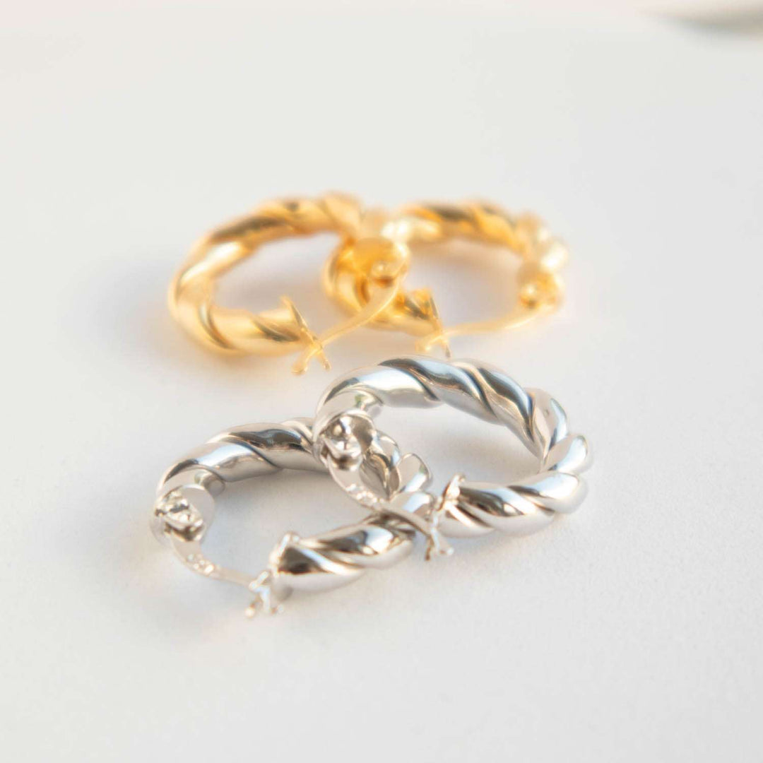 Twisted Hoop Earrings