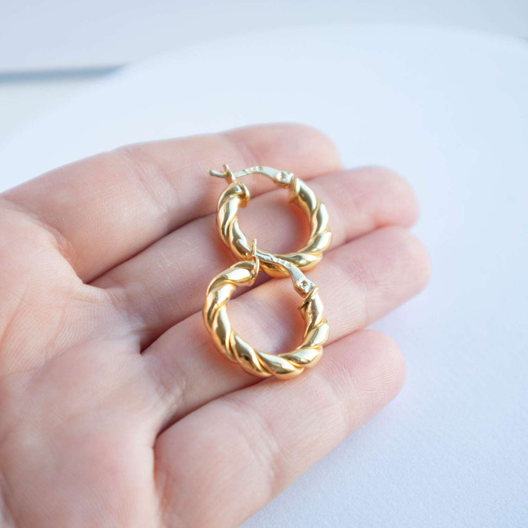 Twist Hoop Earrings