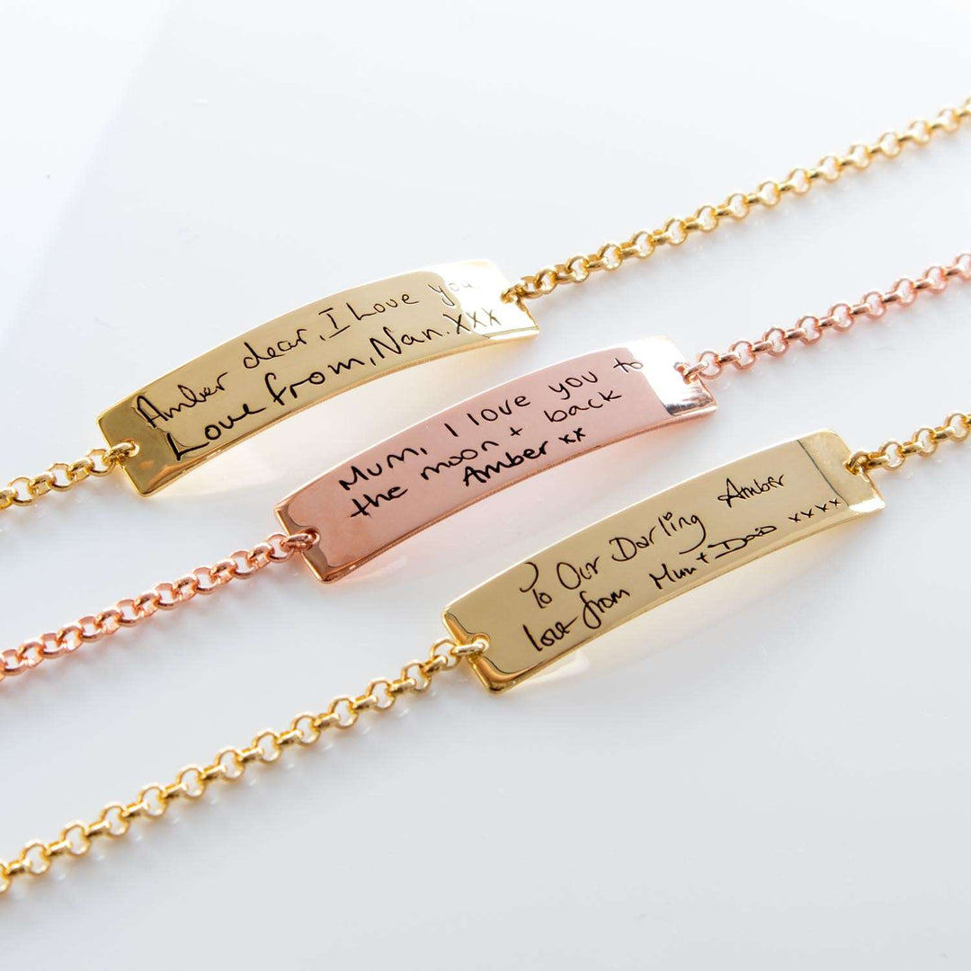 Personalised Handwriting Bracelet UK