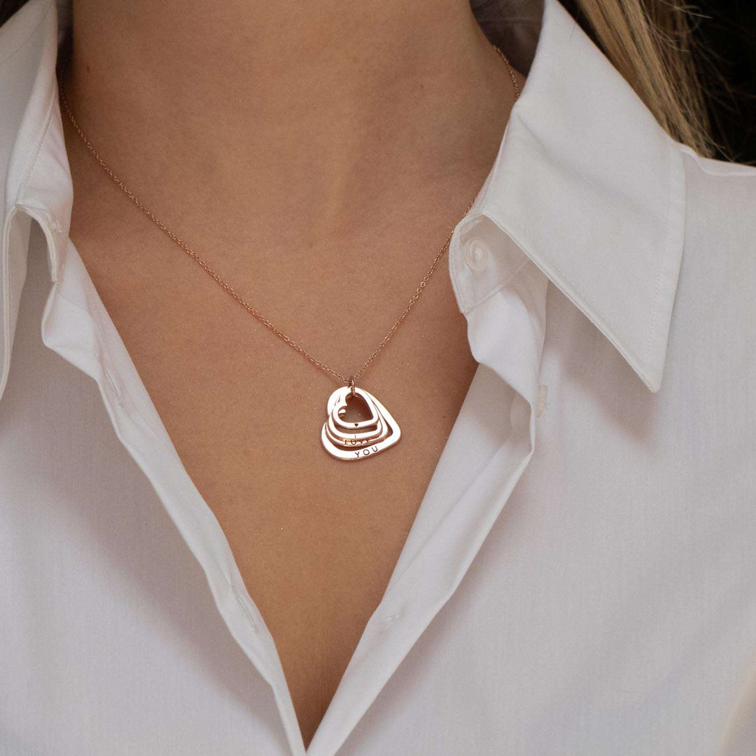 Engraved Love Heart Necklace