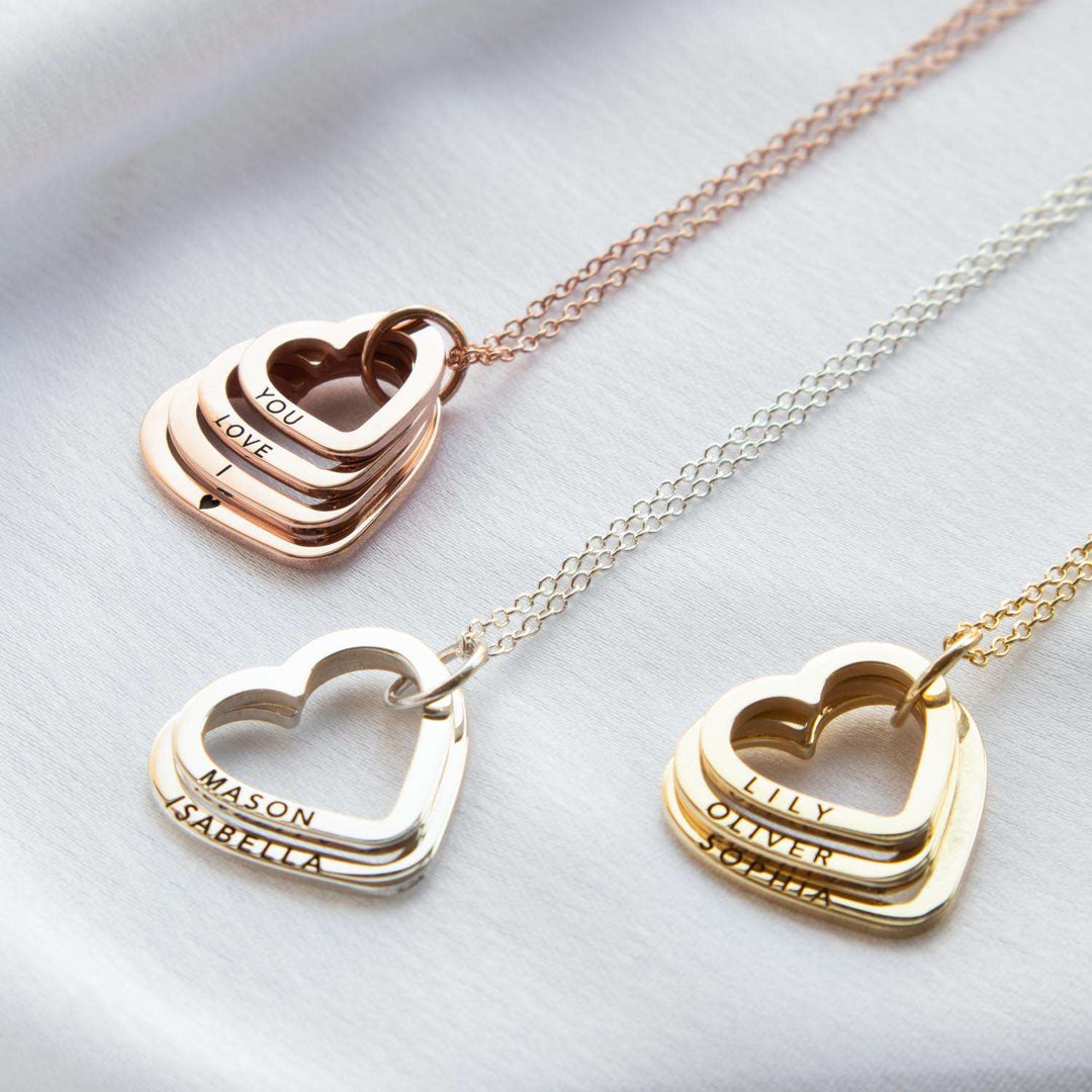 Hearts Family Necklace