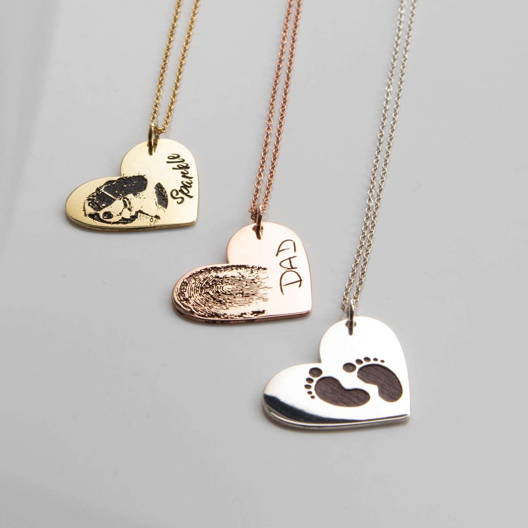 Engraved Heart Necklace