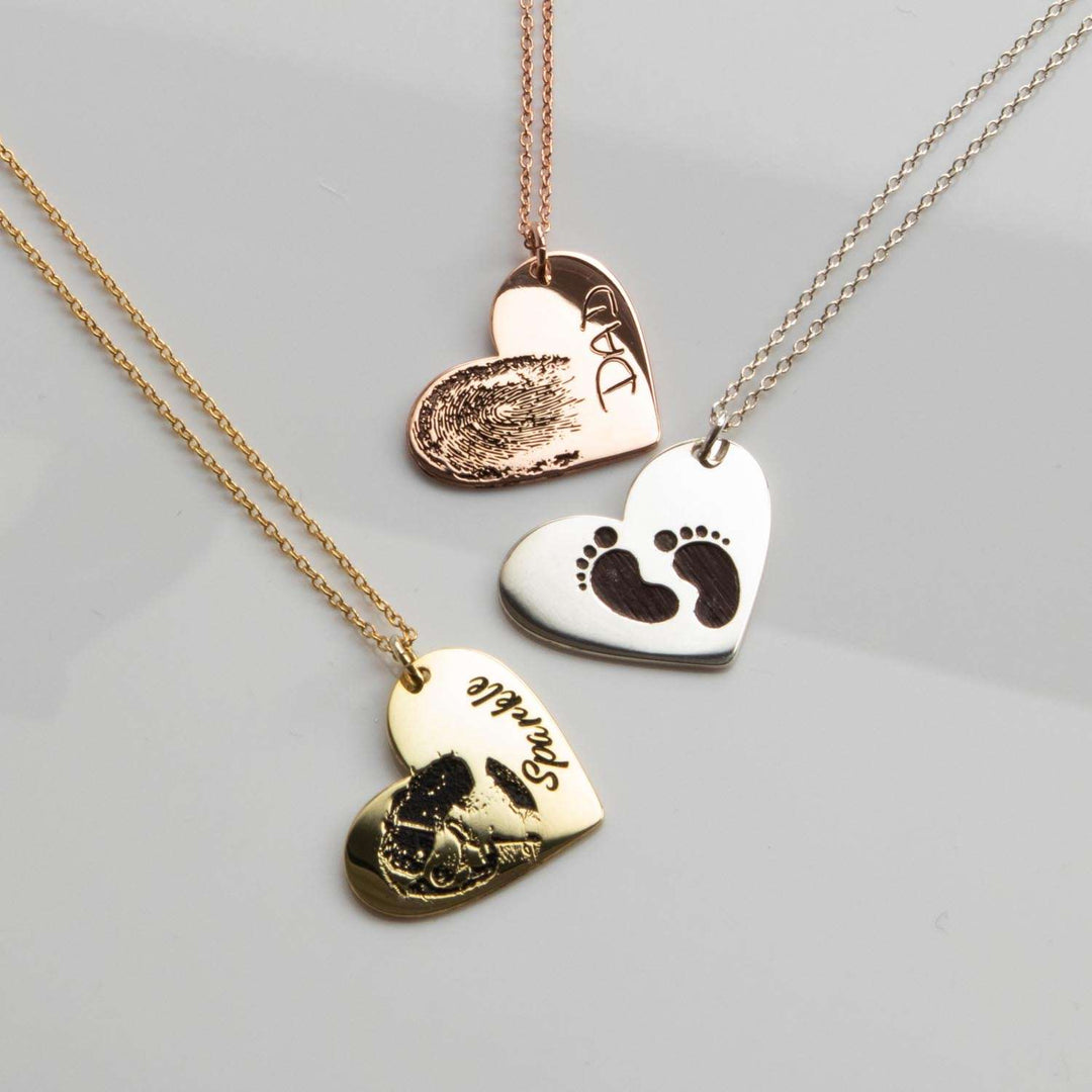 Engraved Heart Necklace