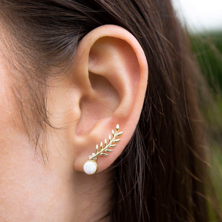 Leaf Stud Earrings