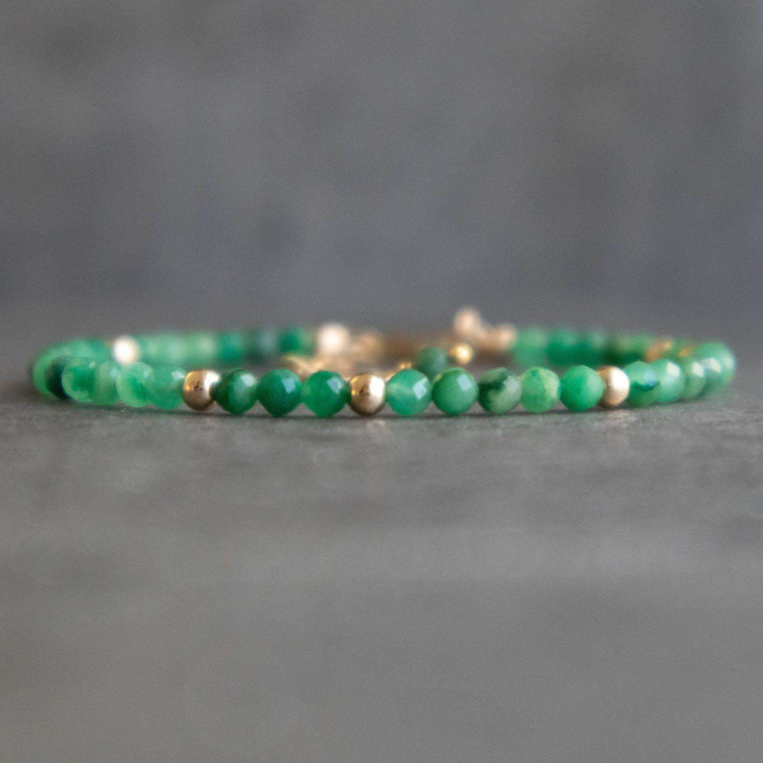 Jade and Gold Bracelet