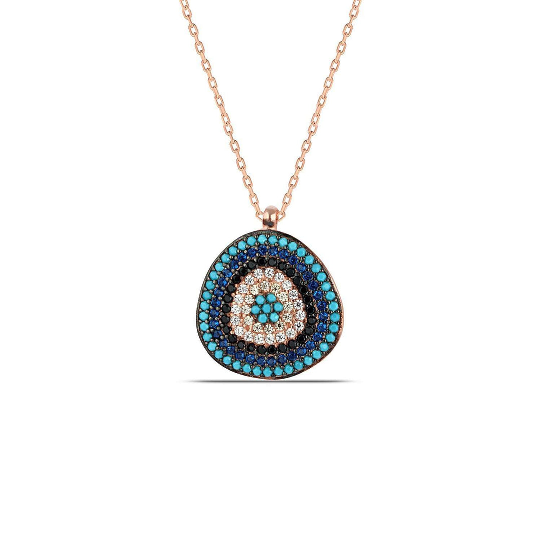 Nazar Evil Eye Necklace with CZ