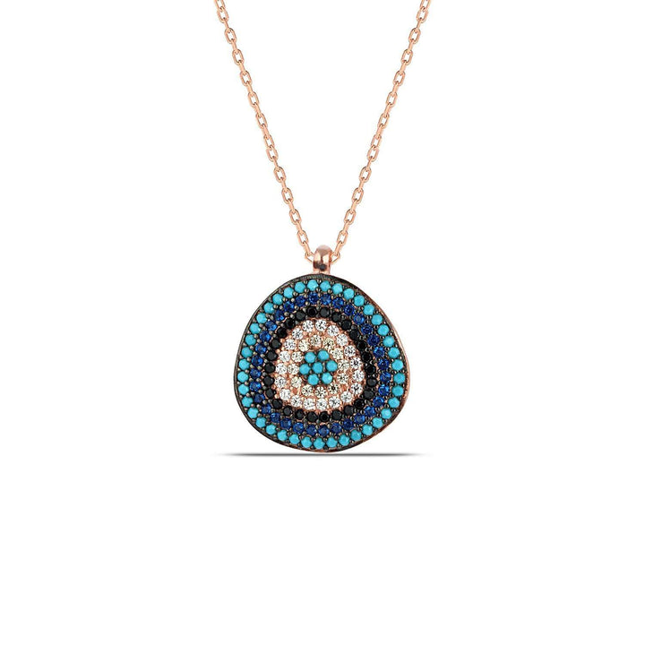 Nazar Evil Eye Necklace with CZ