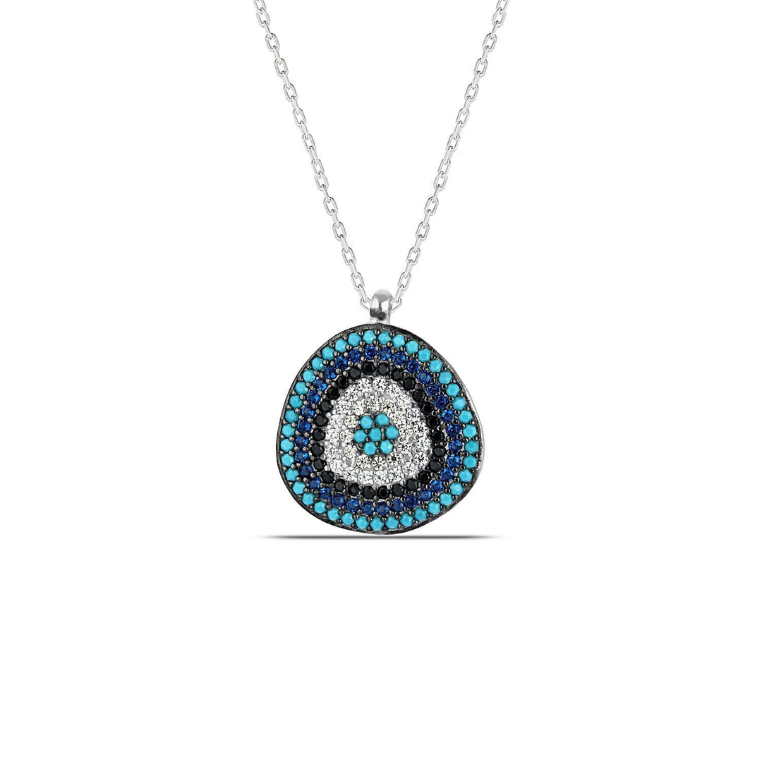 Nazar Evil Eye Necklace with CZ