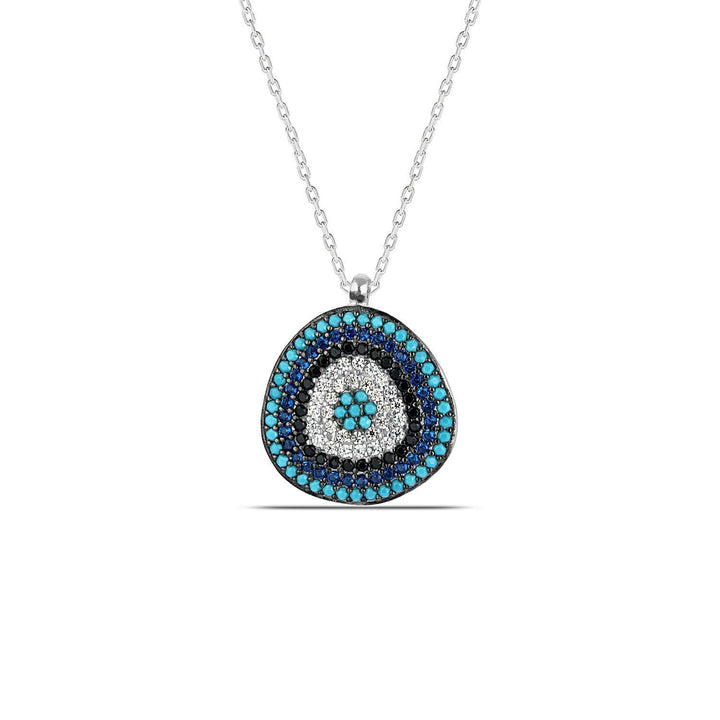 Nazar Evil Eye Necklace with CZ