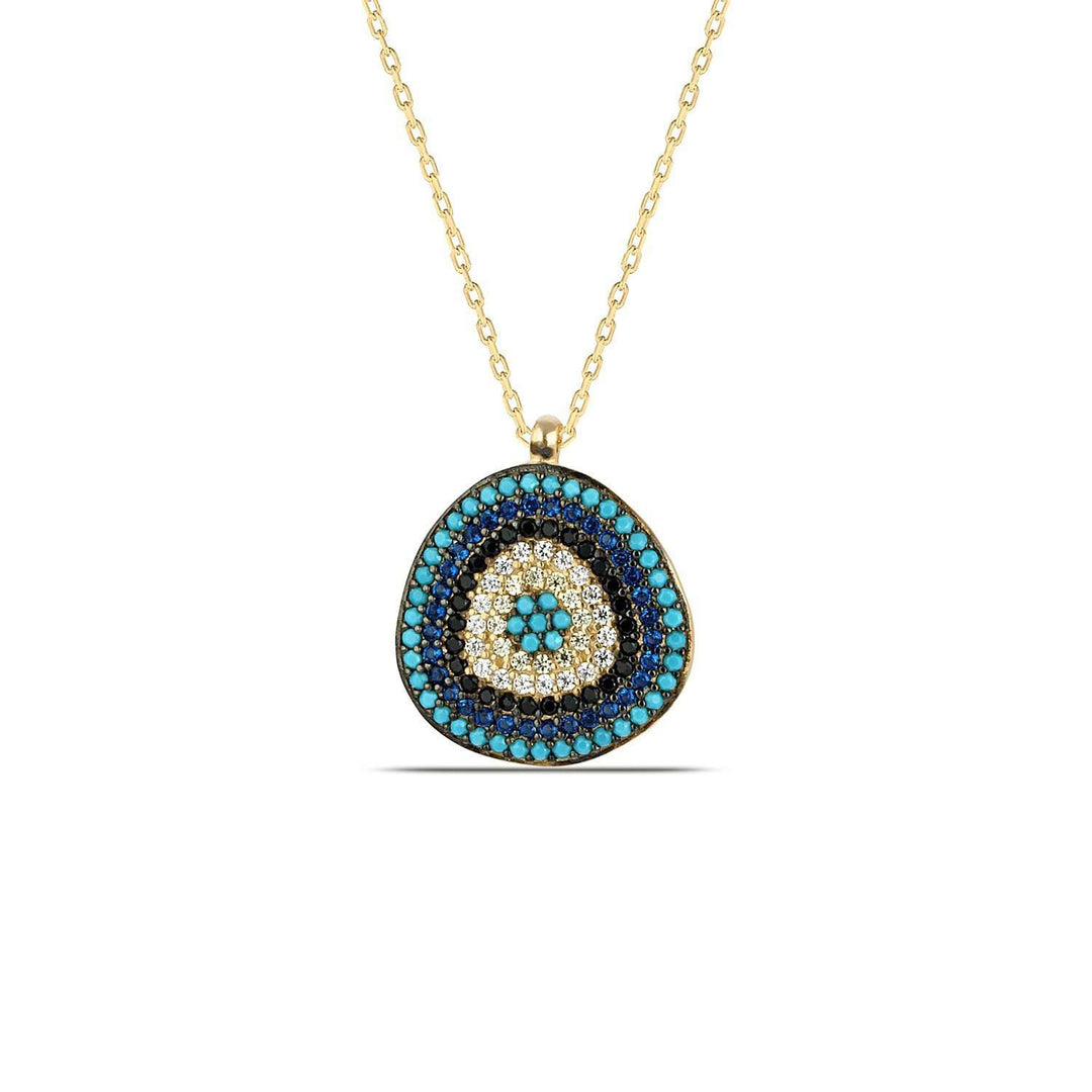 Nazar Evil Eye Necklace with CZ
