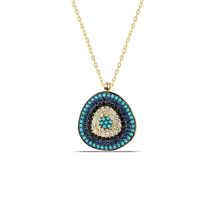 Nazar Evil Eye Necklace with CZ