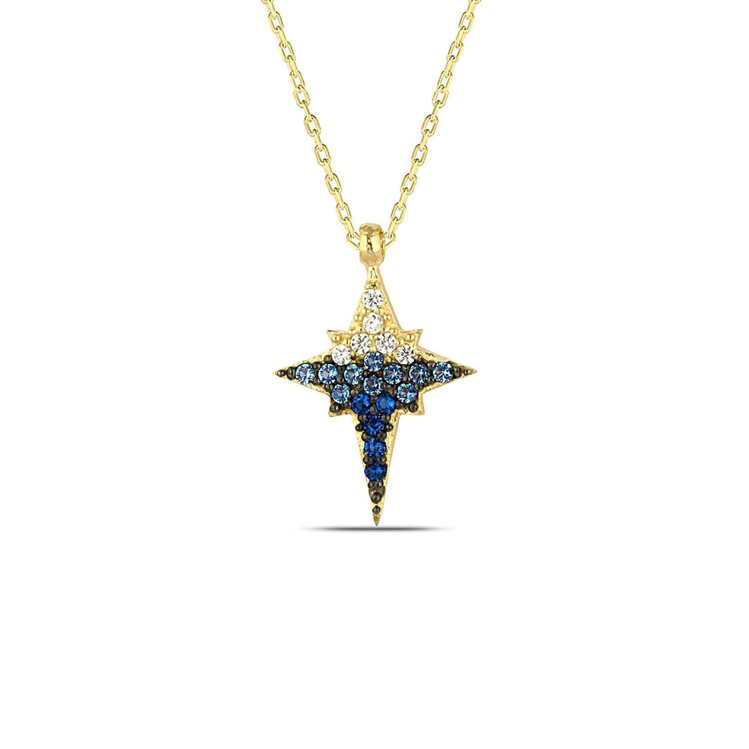 Blue and Gold Necklace 