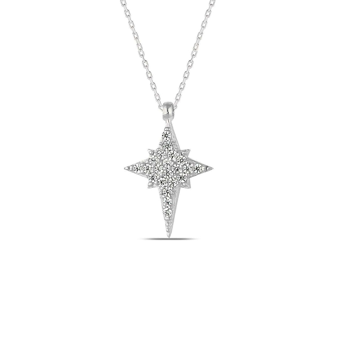 North Star Necklace Silver