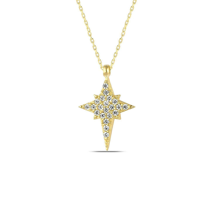 Gold North Star Necklace