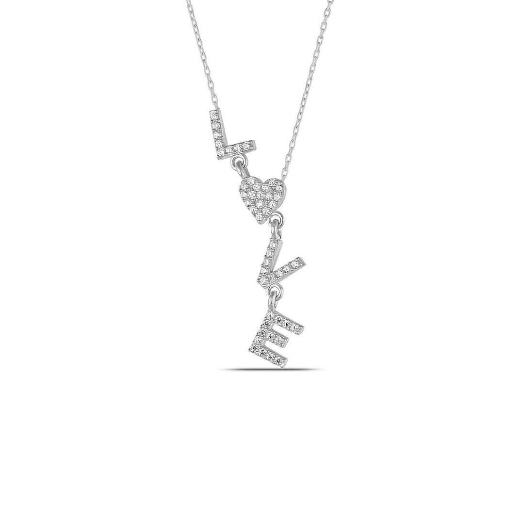 Diamond Love Letter Necklace