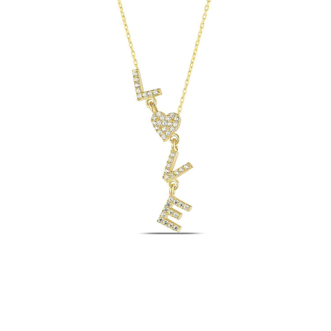 Gold Love Letter Necklace