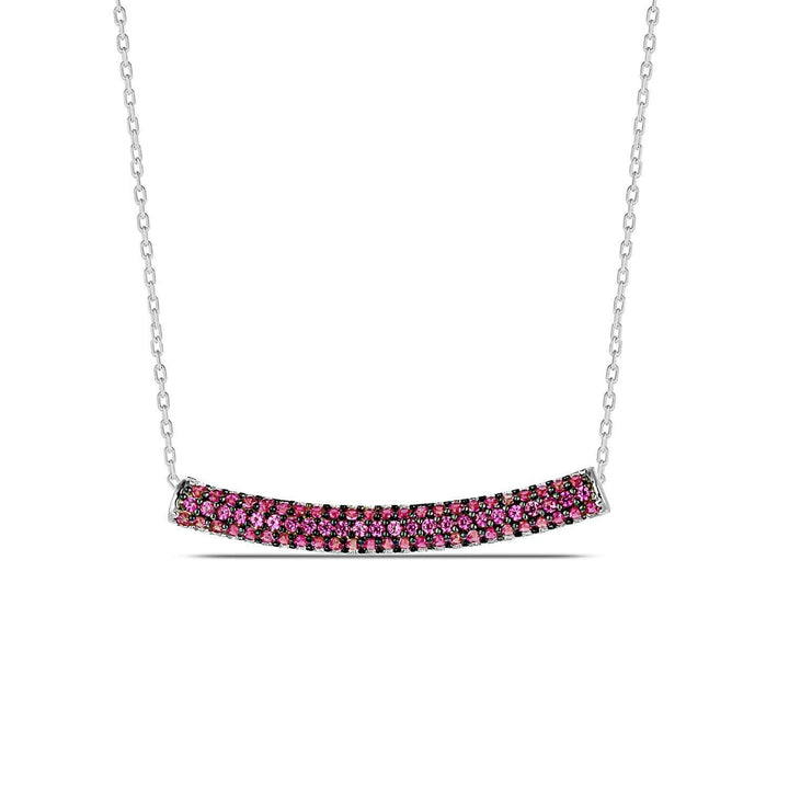 Silver Ruby necklace