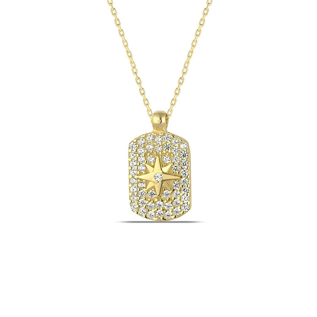 Diamond dog tag chain on sale