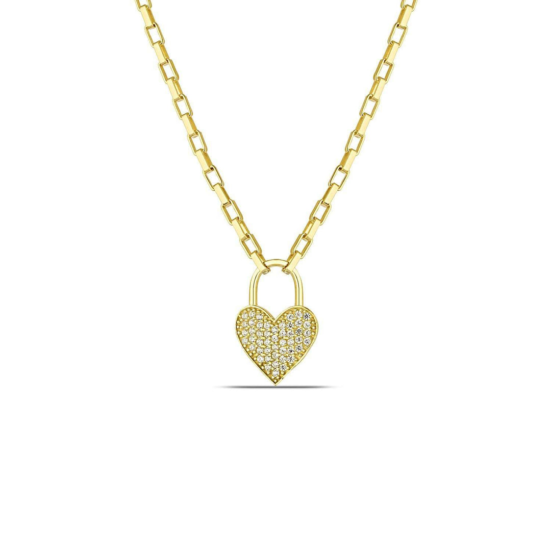 Heart Necklace Gold